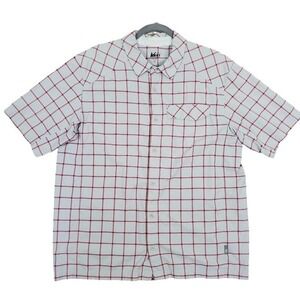 REI Co-Op Nylon Button Down Shirt Mens Size XL Short Sleeve Collar Outdoor Top